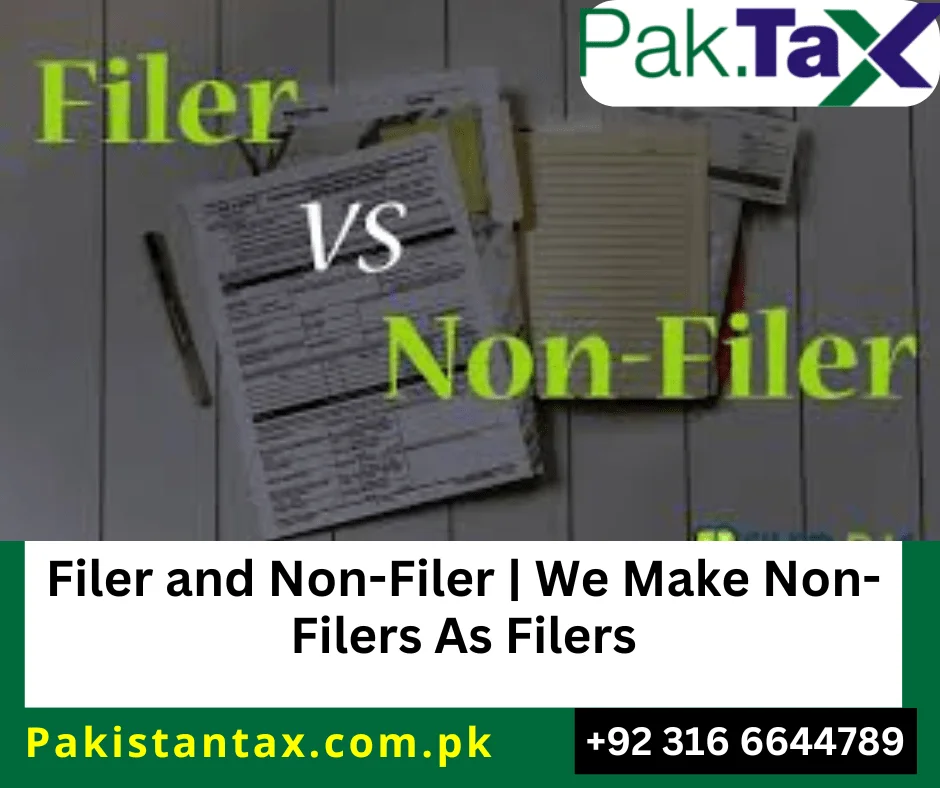 Filer and Non-Filer status in Pakistan