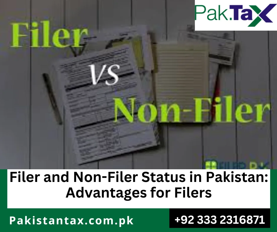 Benefits for Filers in Pakistan
